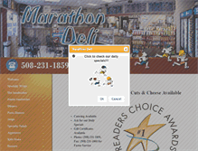 Tablet Screenshot of marathondeli.com